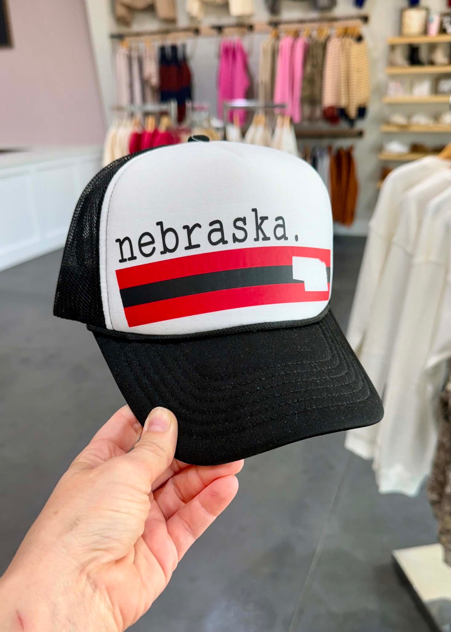 Nebraska Mesh Trucker Hat