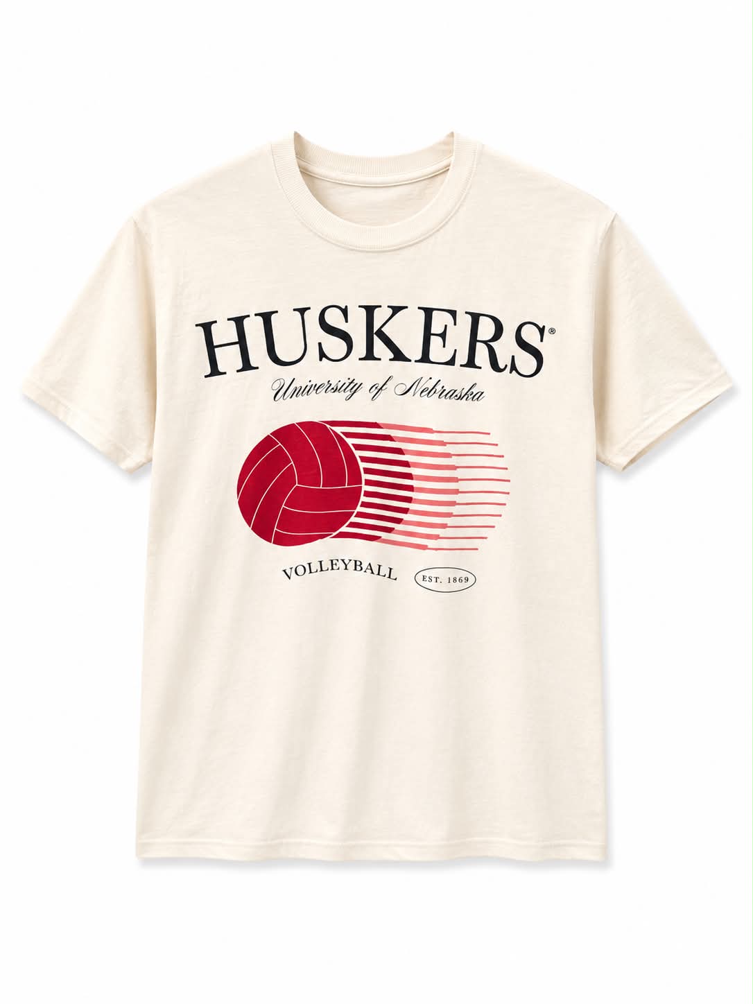 HUSKERS University of Nebraska Volleyball T-Shirt