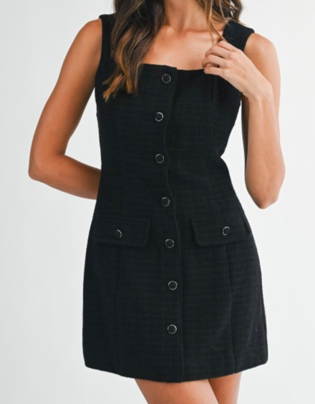 Tweed Dress Multiple Colors