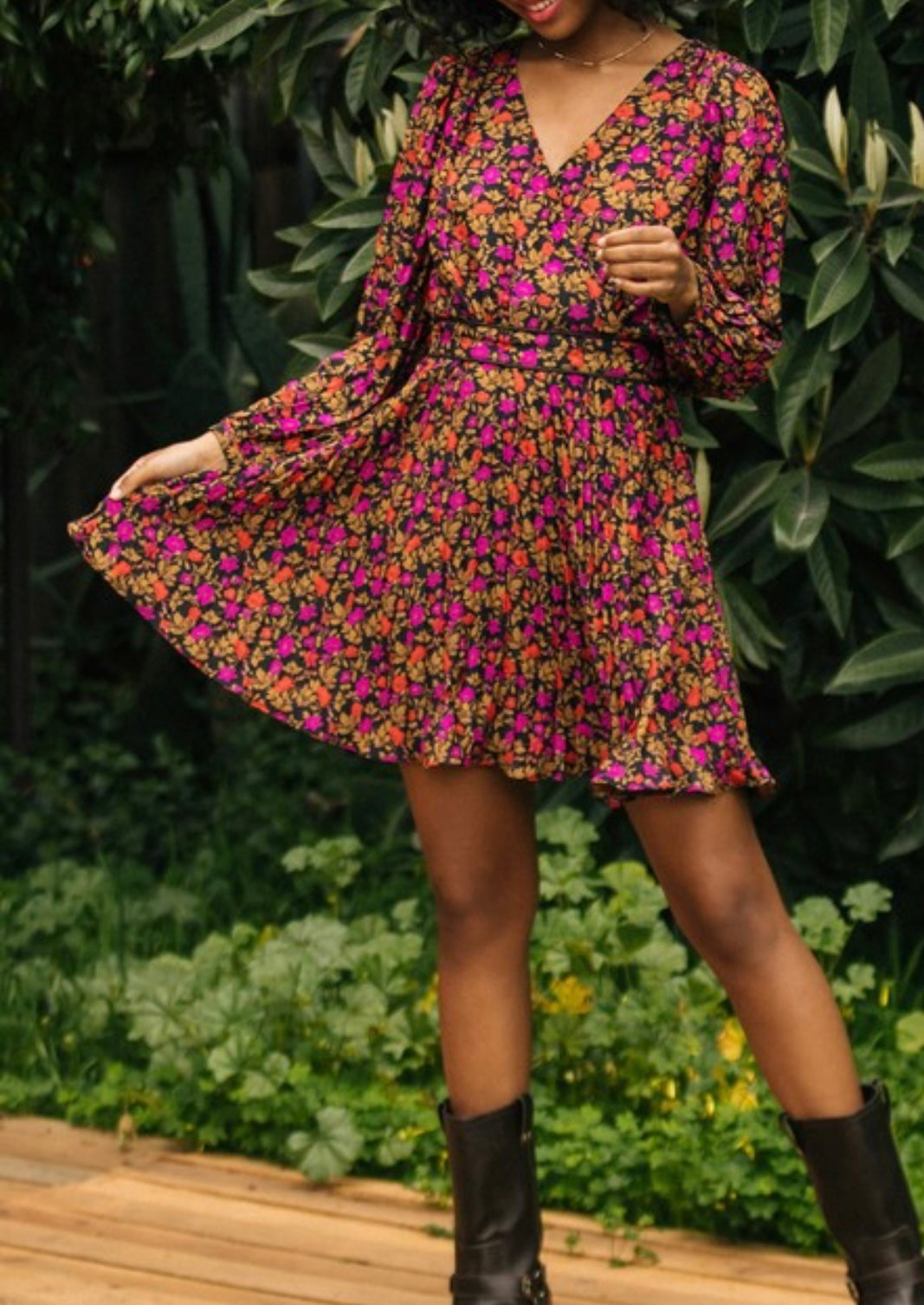 Fall Floral Dress