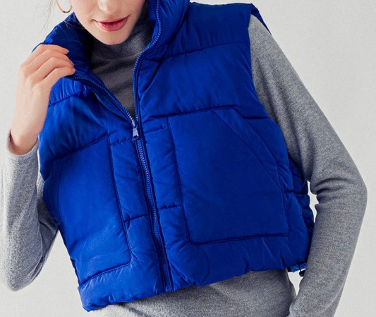 Cropped Vest Multiple Colors Final Sale