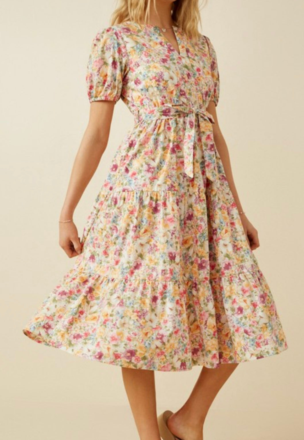 Lavender Floral Dress