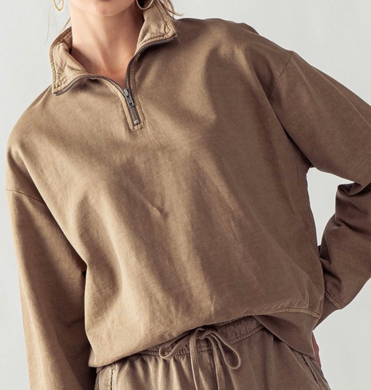 Mocha 1/4 Zip