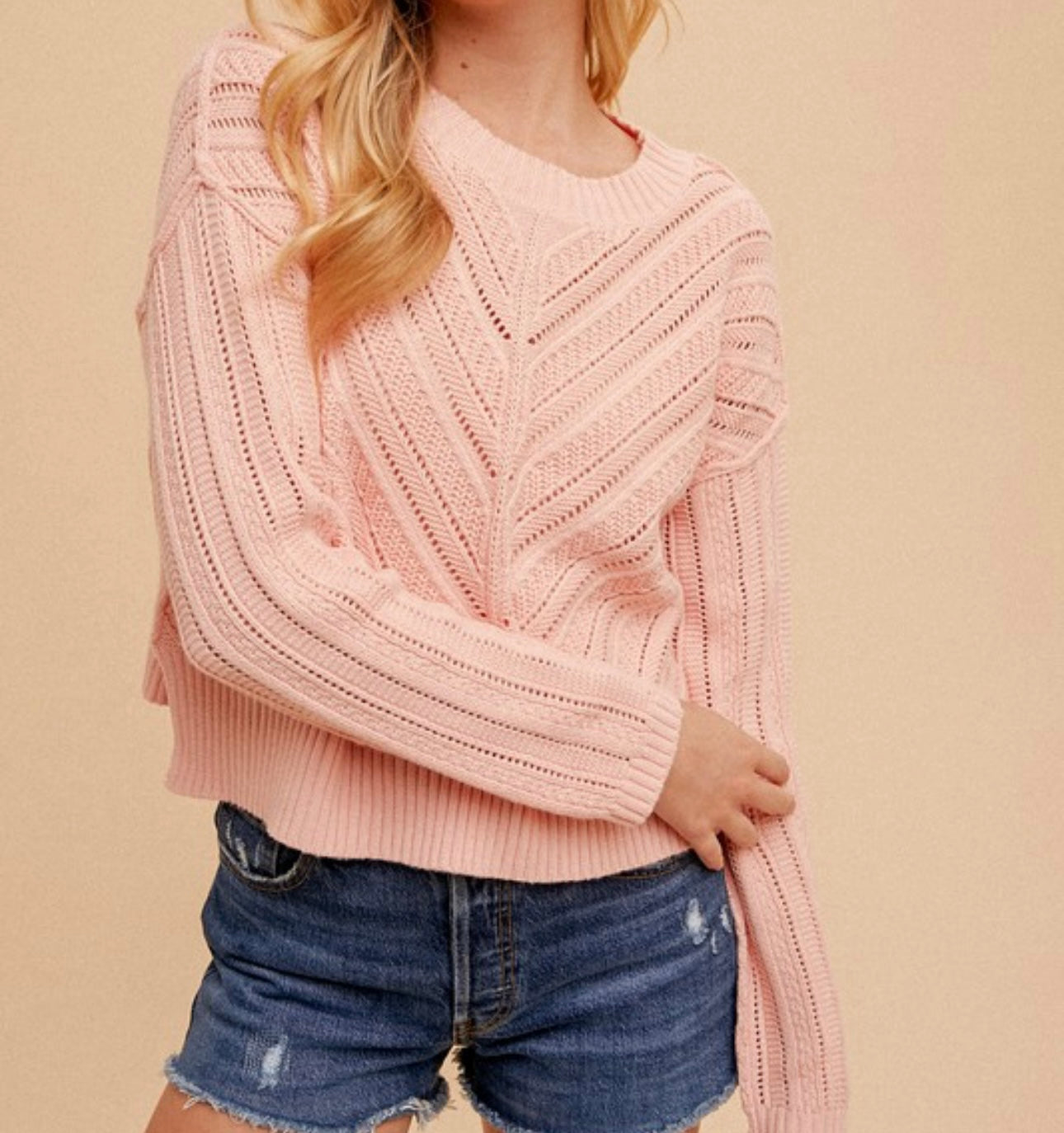 Crop Knitted Sweater Multiple Colors