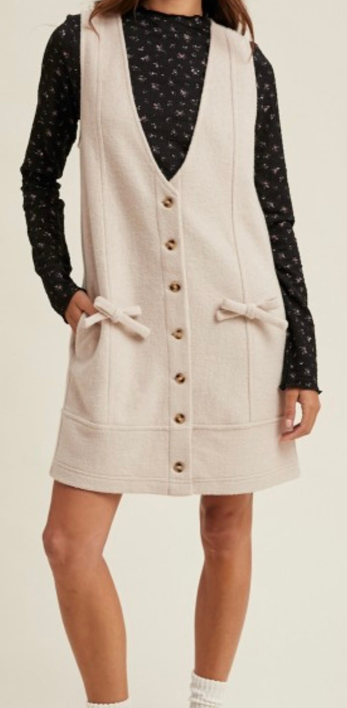 Oatmeal Tweed Dress