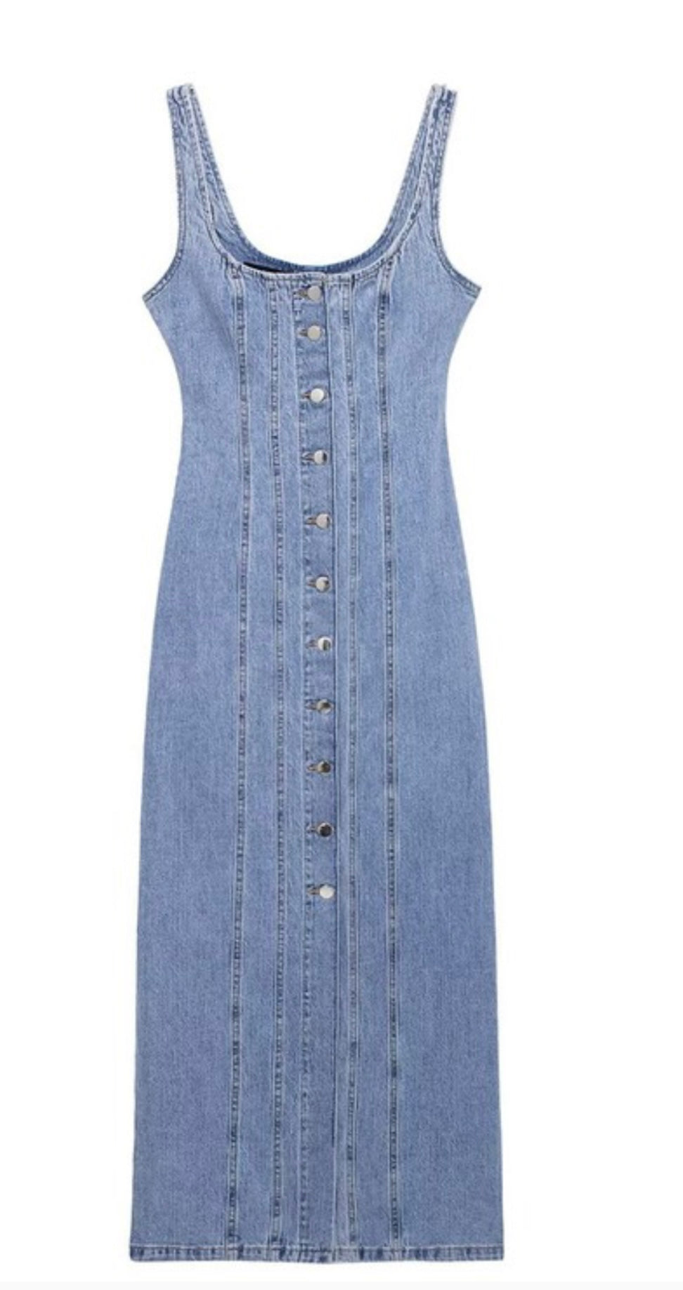 Denim Button Up Dress