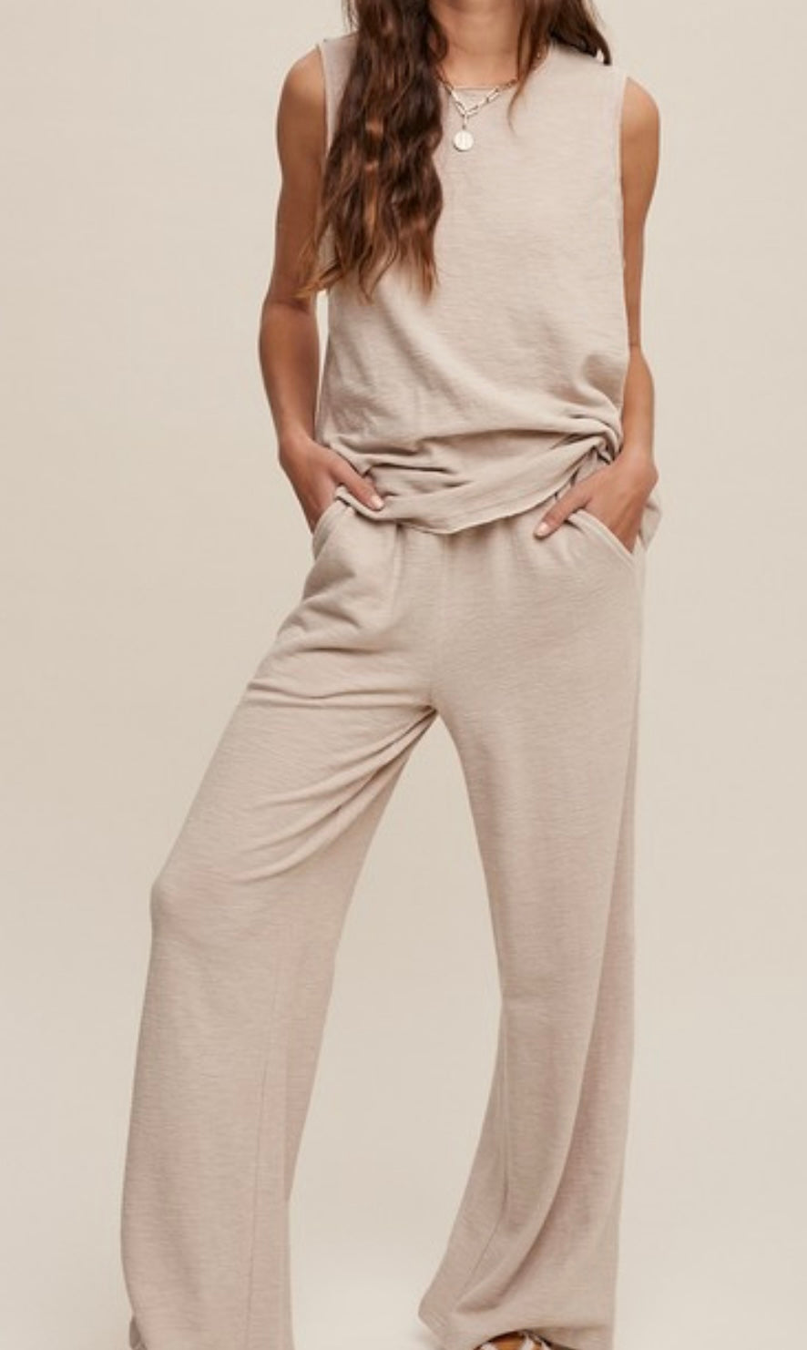 Soft Oatmeal Knit Set