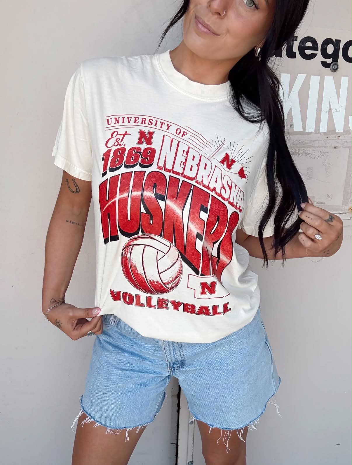 Nebraska Husker Volleyball Tee