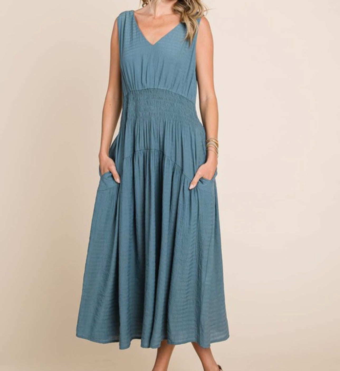 Smocked Waist Dress