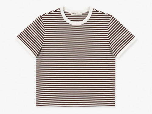 Classic Striped Ribbed T-Shirt