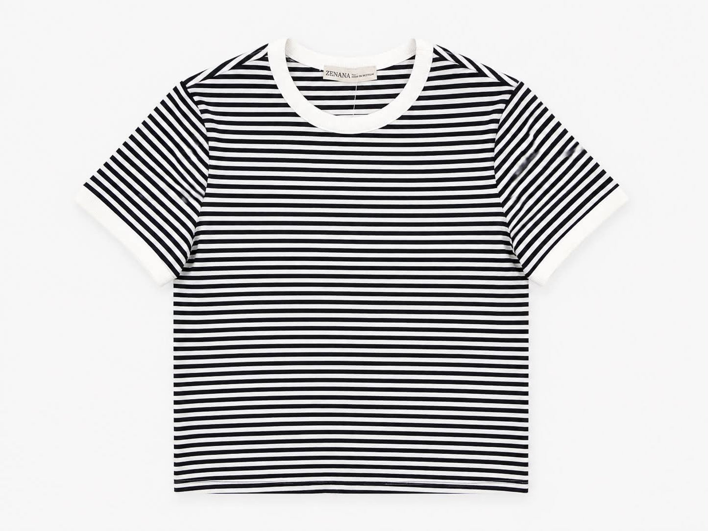 Classic Striped Ribbed T-Shirt