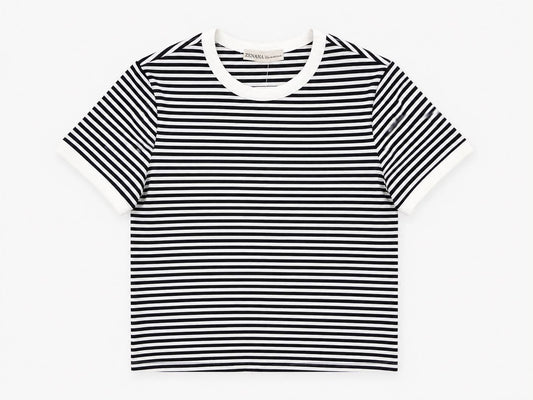 Classic Striped Ribbed T-Shirt