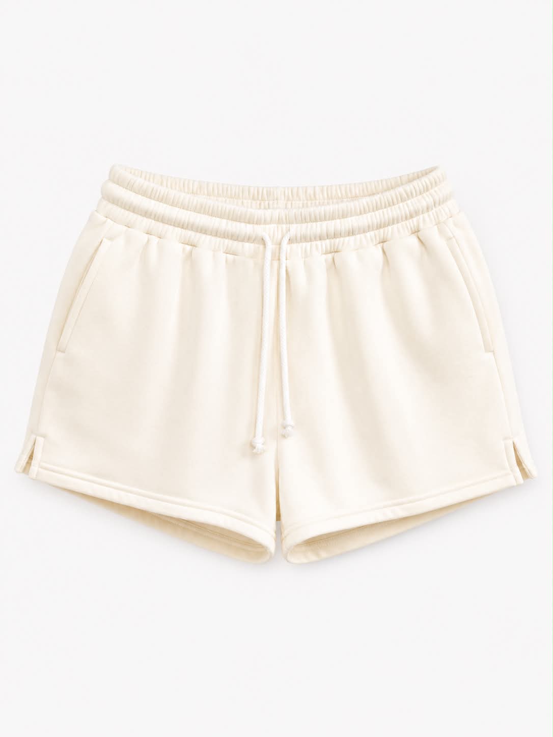 Fleece Drawstring Lounge Shorts