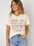 Land of the Free Because of the Brave Graphic Tee