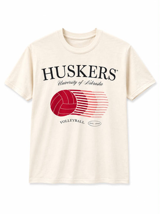 HUSKERS University of Nebraska Volleyball T-Shirt