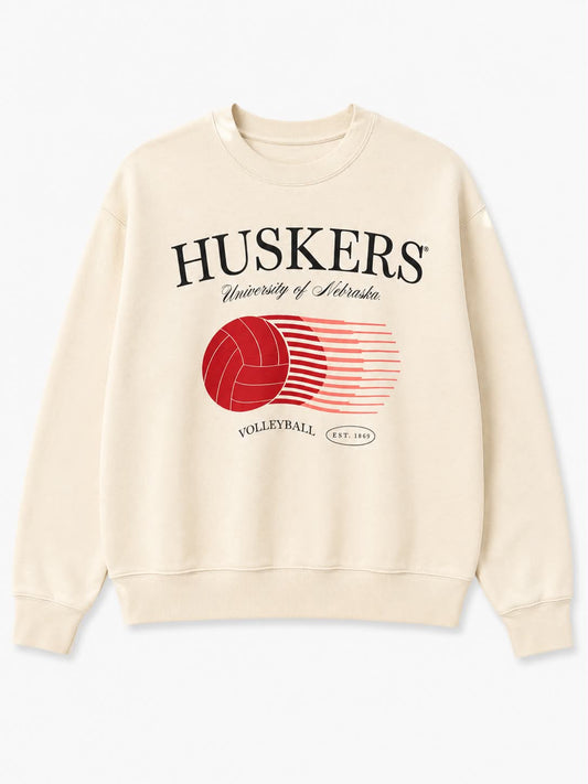 HUSKERS University of Nebraska Volleyball Sweatshirt