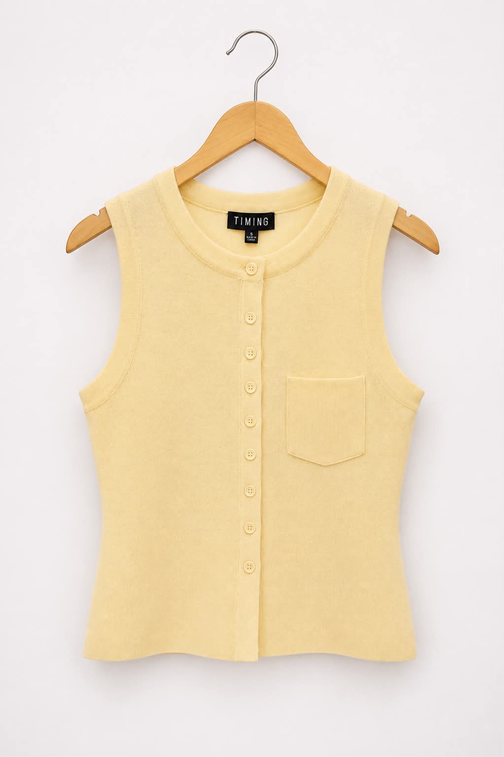 Classic Knit Button-Front Vest