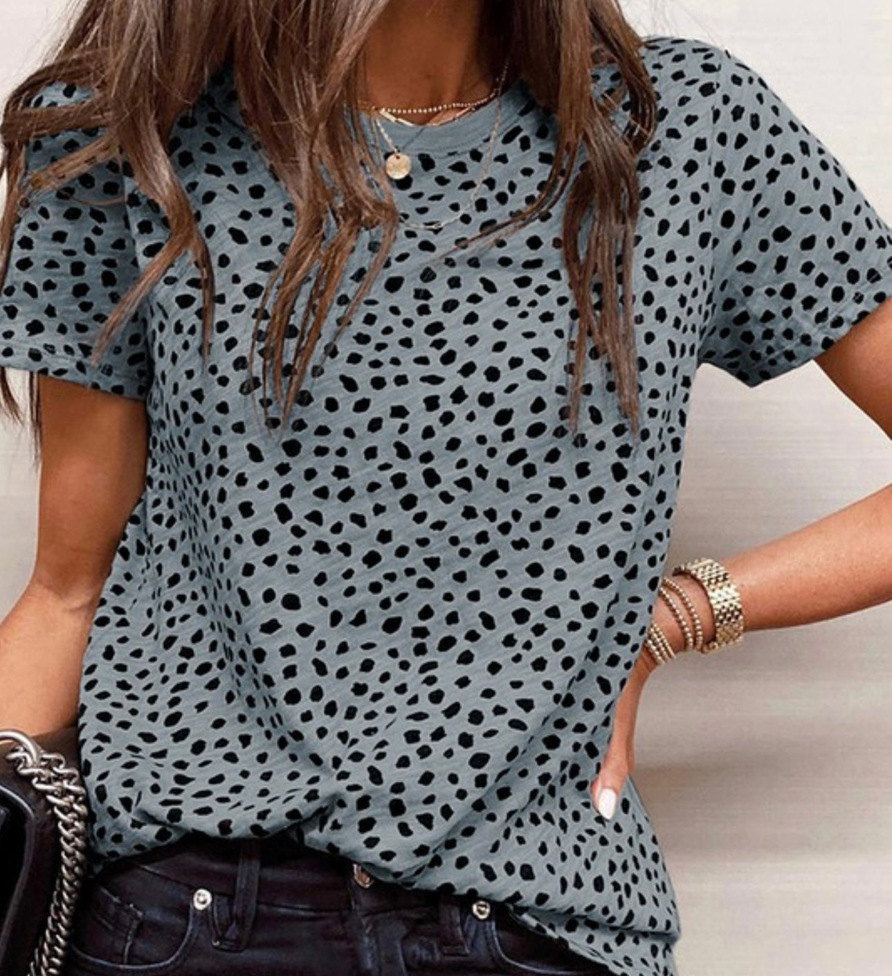 Cheetah Print Tee Multiple Colors