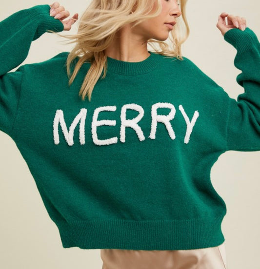 Merry Patch Sweater Multiple Colors