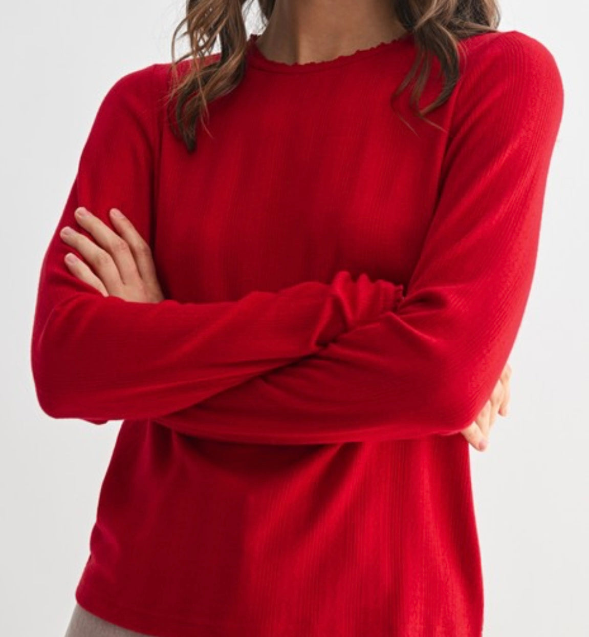 Pointelle Top Multiple Colors