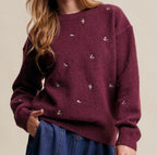 Ditsy Floral Sweater Multiple Colors