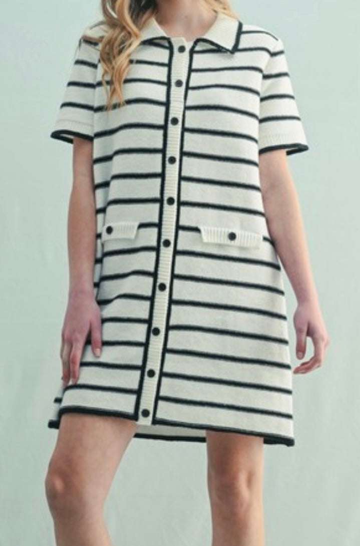 Striped Sweater Dress