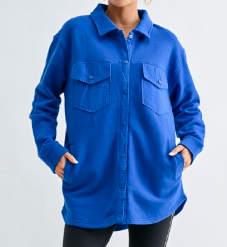 Evergreen Shacket Multiple Colors