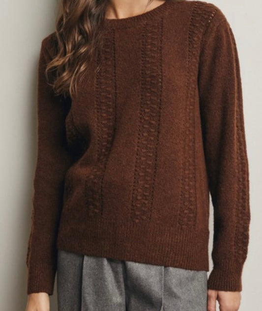 Cable Stitch Sweater Multiple Colors