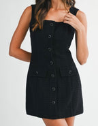 Tweed Dress Multiple Colors
