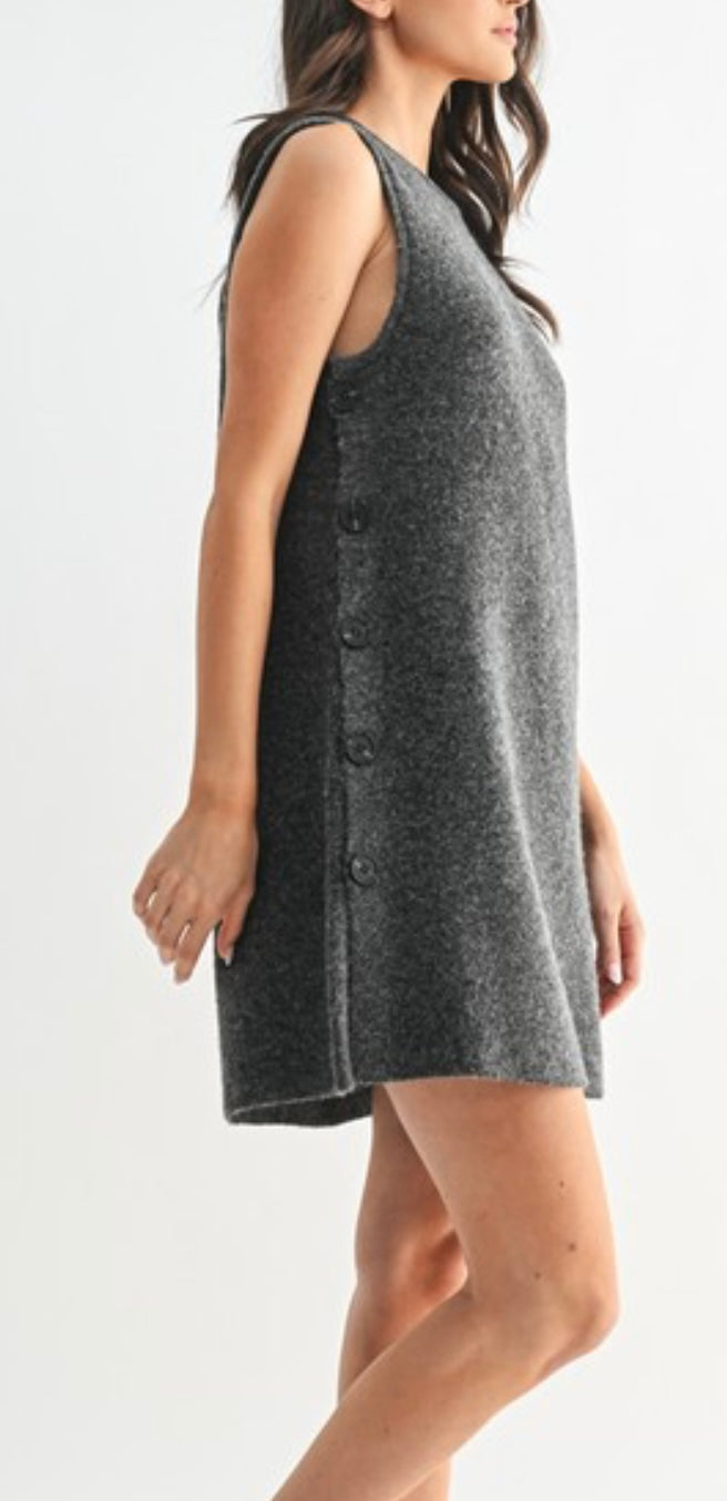 Charcoal Sweater Dress