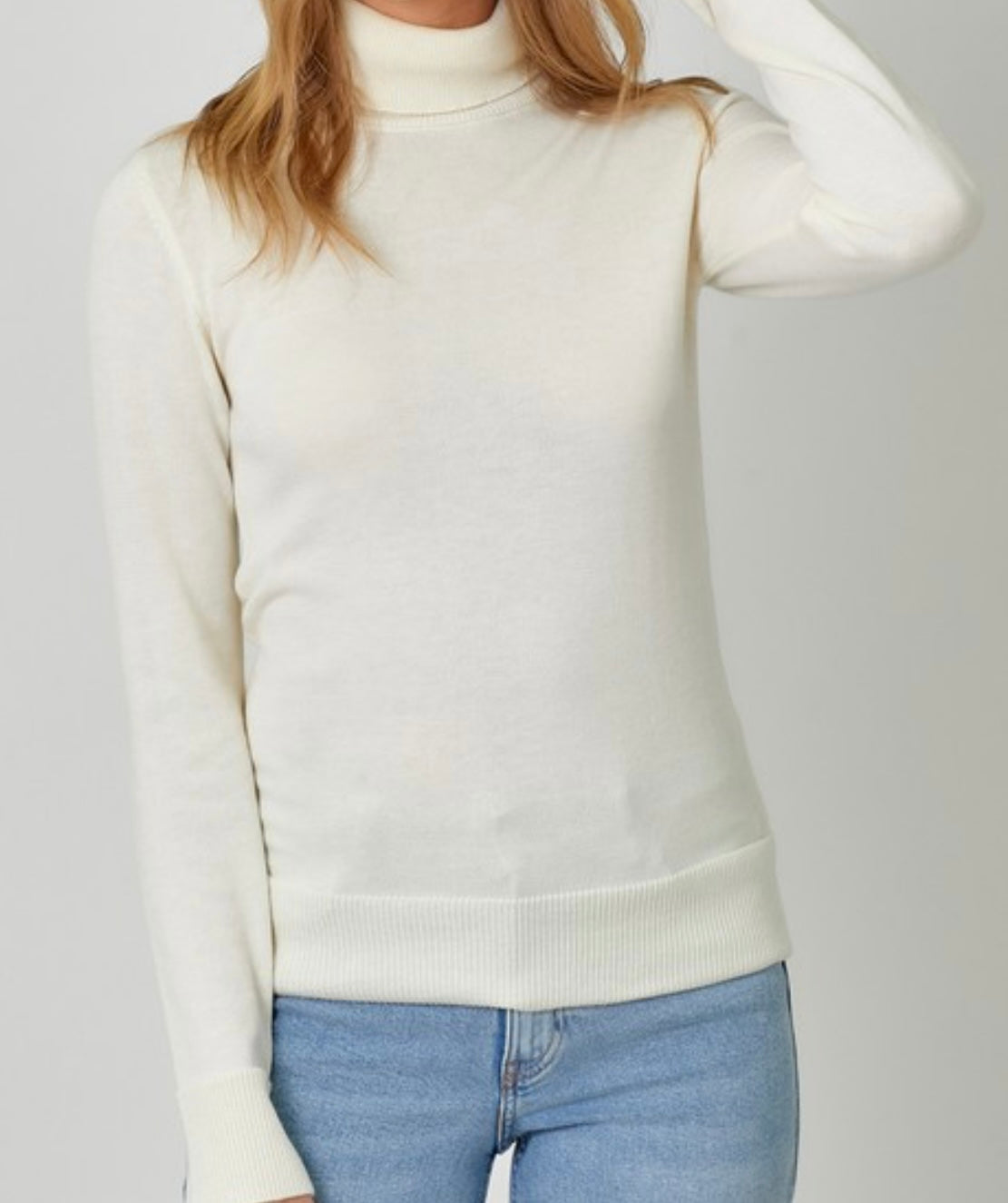 Cashmere Ivory Turtleneck