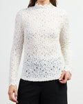 Lace Mock Neck Top Multiple Colors