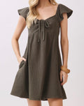 Ruffled Babydoll Dress Multiple Colors