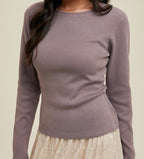 Fitted Basic Sweater Multiple Colors-Final Sale