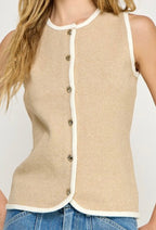 Sweater Vest Multiple Colors