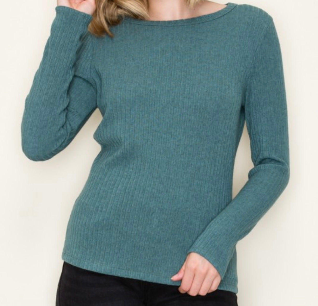 Ribbed Hacci Top Multiple Colors