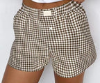 Gingham Boxer Shorts Multiple Colors