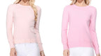Crew Neck Lightweight Sweater Multiple Colors-final sale