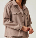 Taupe Plaid Jacket