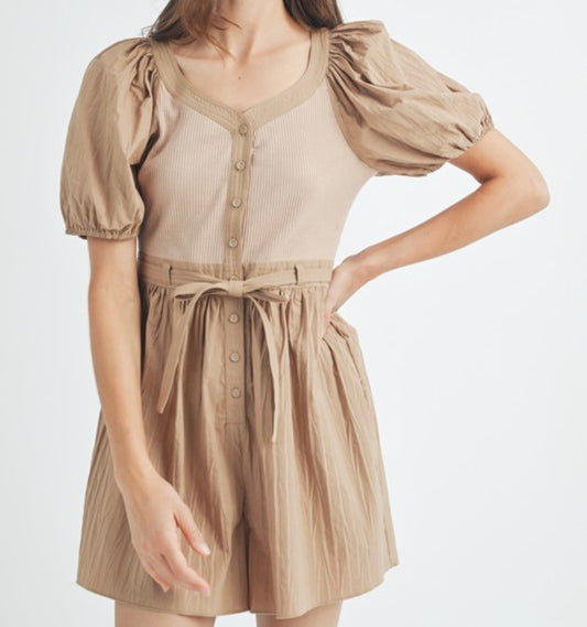 Beige Romper