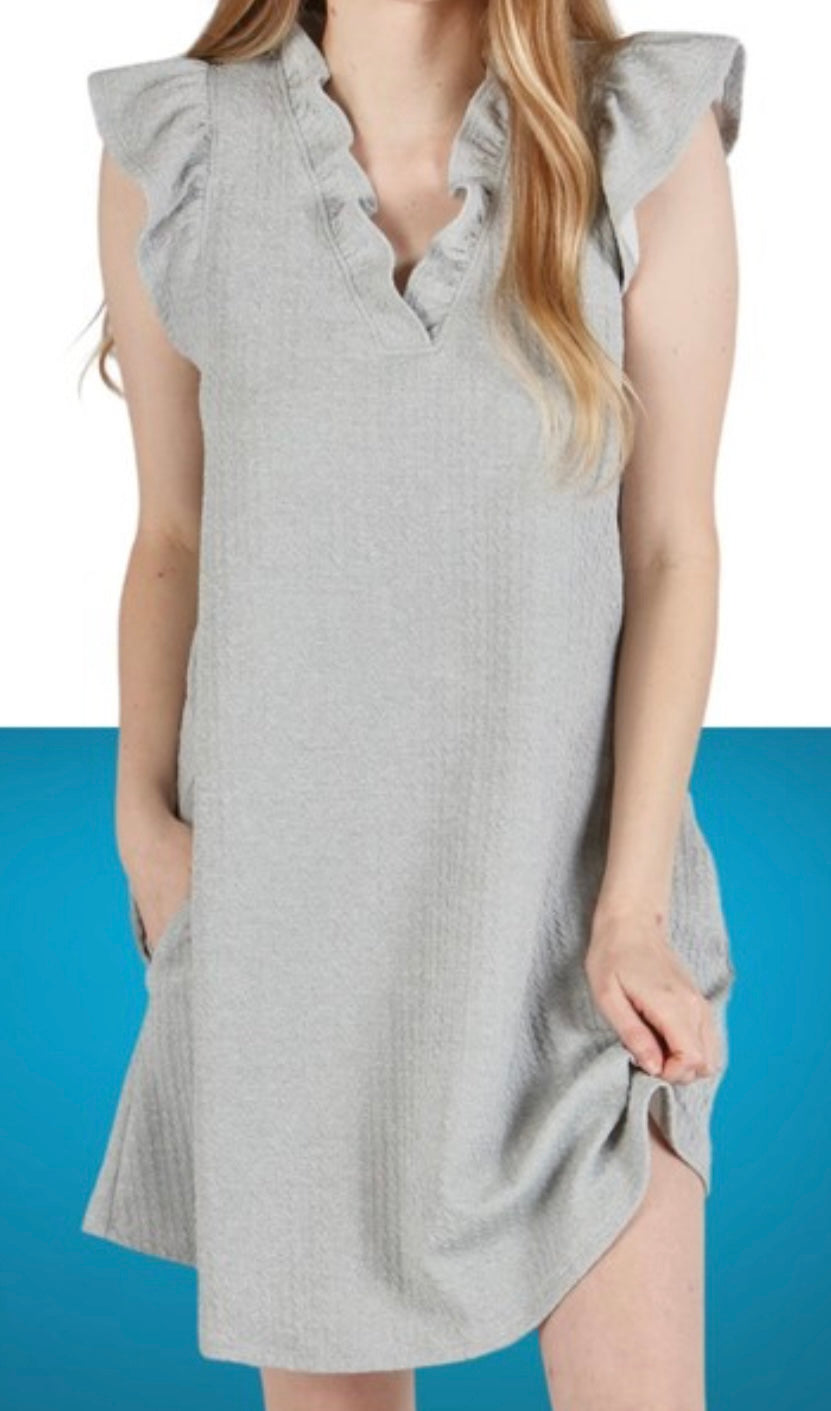 Textured Dress Multiple Colors