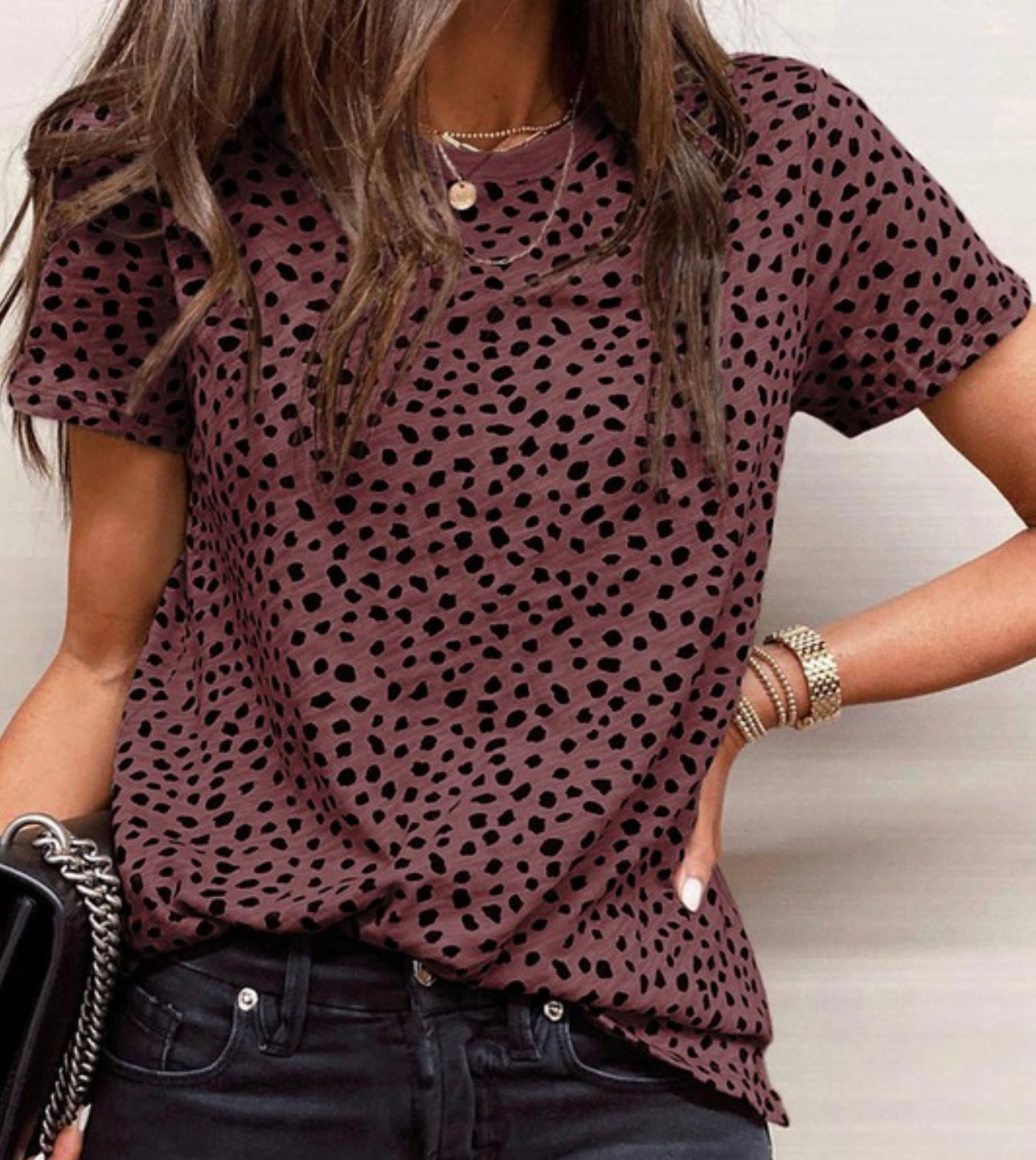 Cheetah Print Tee Multiple Colors