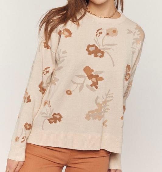 Floral Jacquard Sweater