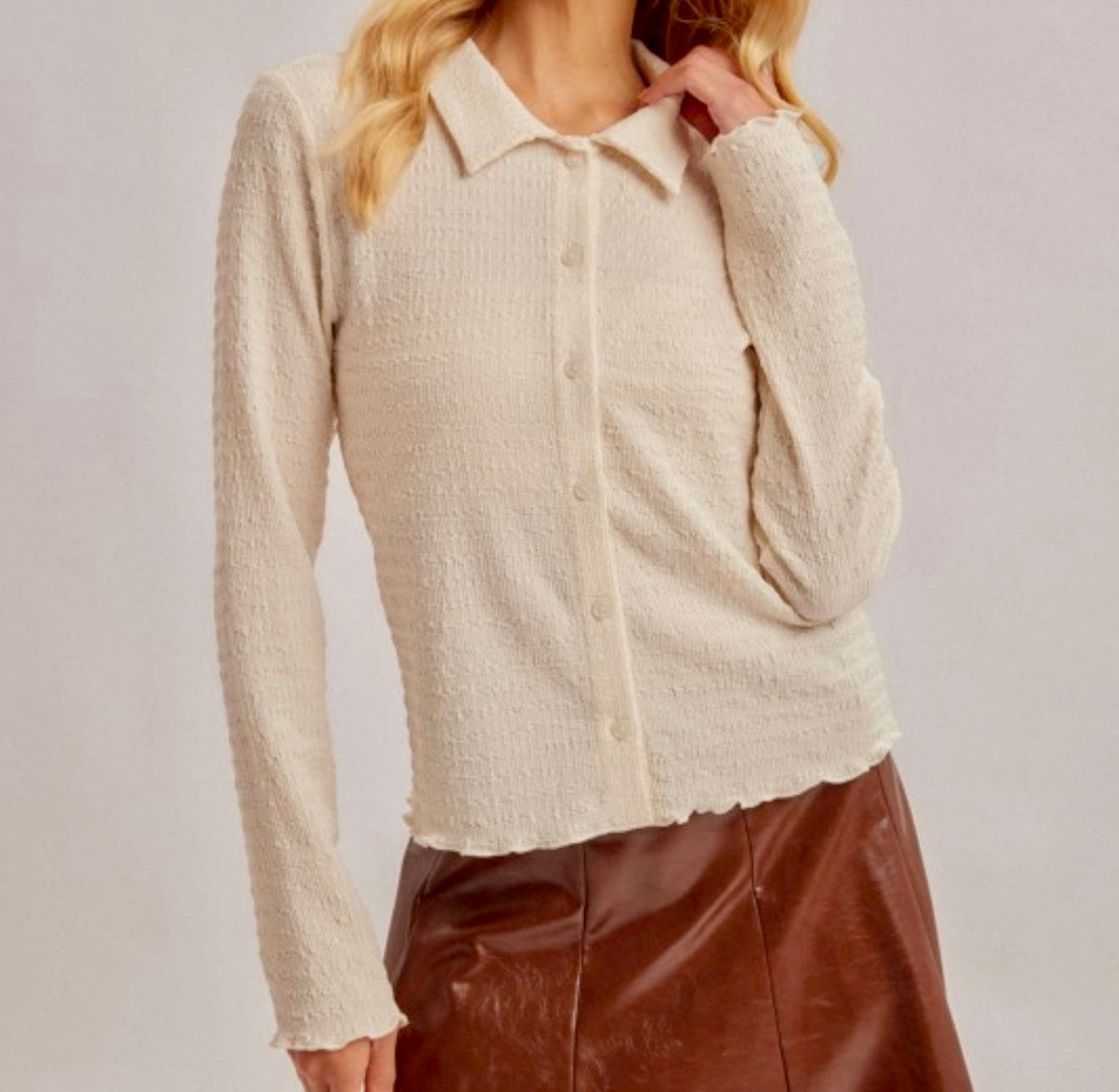 Textured Knit Top