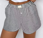 Gingham Boxer Shorts Multiple Colors