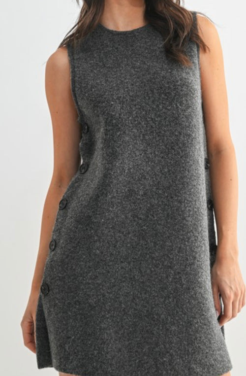 Charcoal Sweater Dress