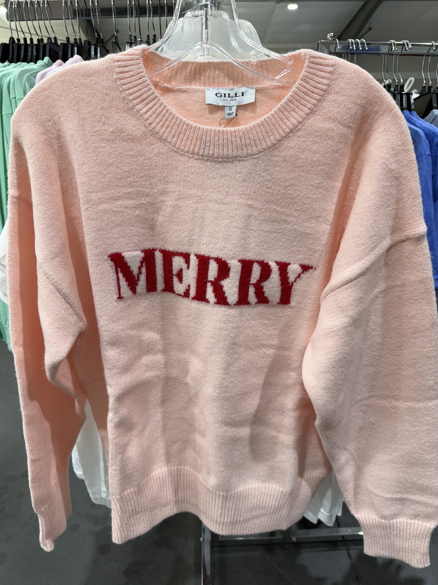 Blush Merry Sweater