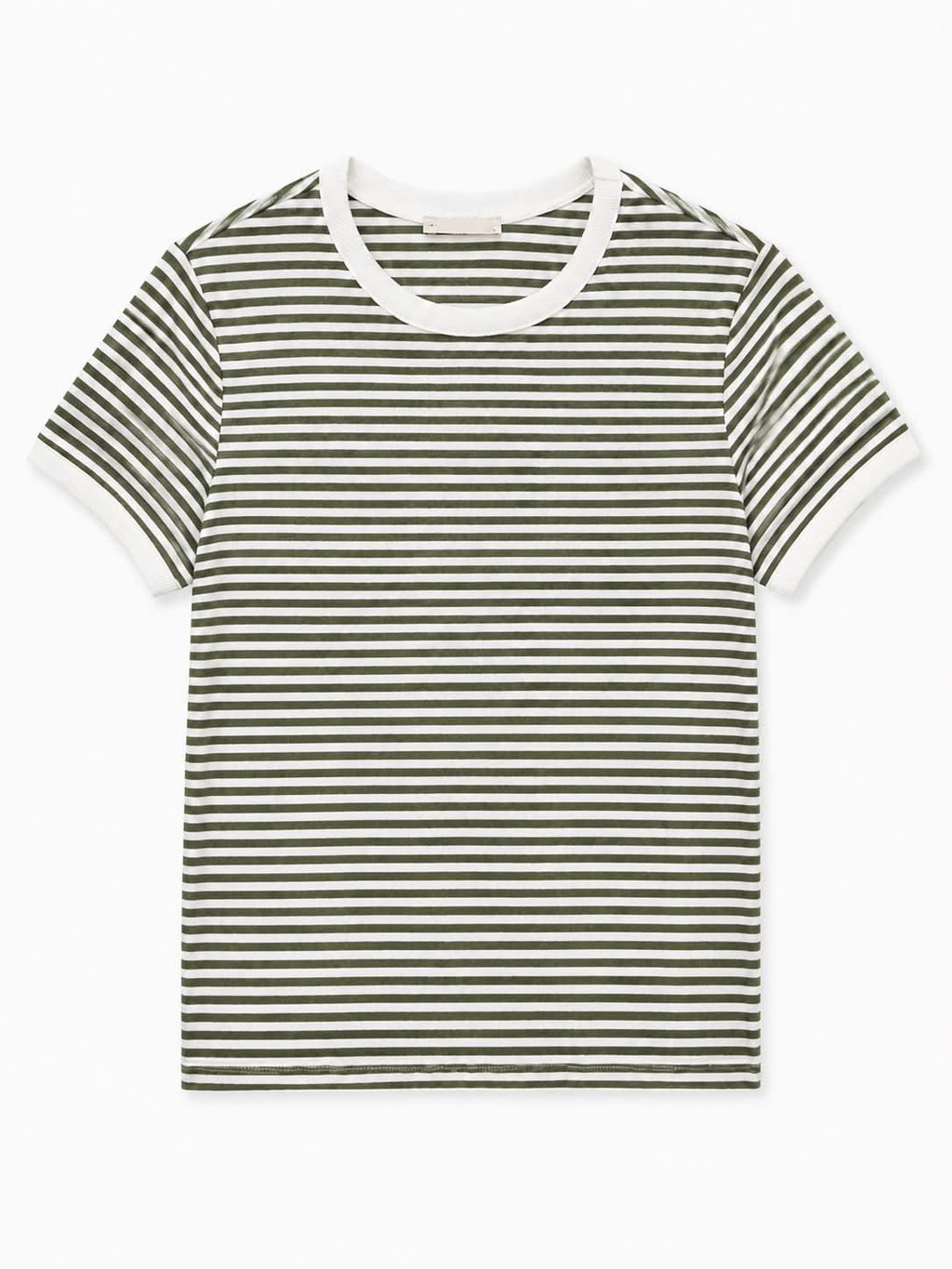 Classic Striped Ribbed T-Shirt