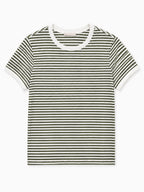 Classic Striped Ribbed T-Shirt
