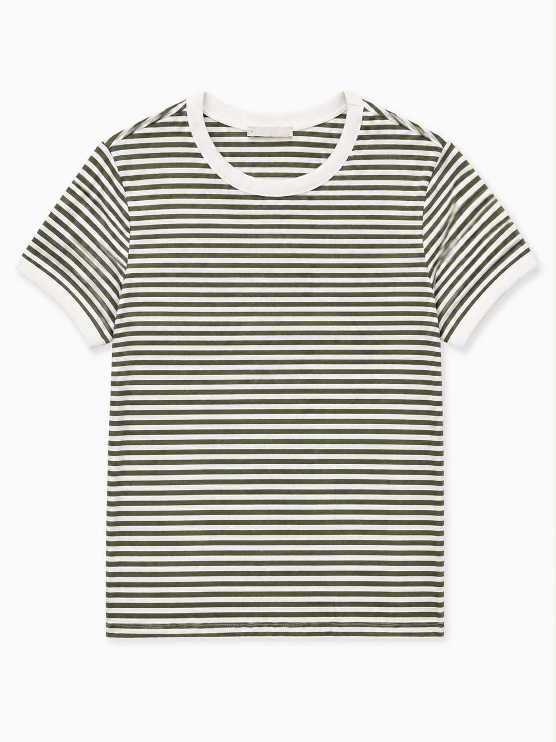 Classic Striped Ribbed T-Shirt